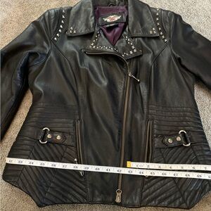 Harley Davidson black leather jacket